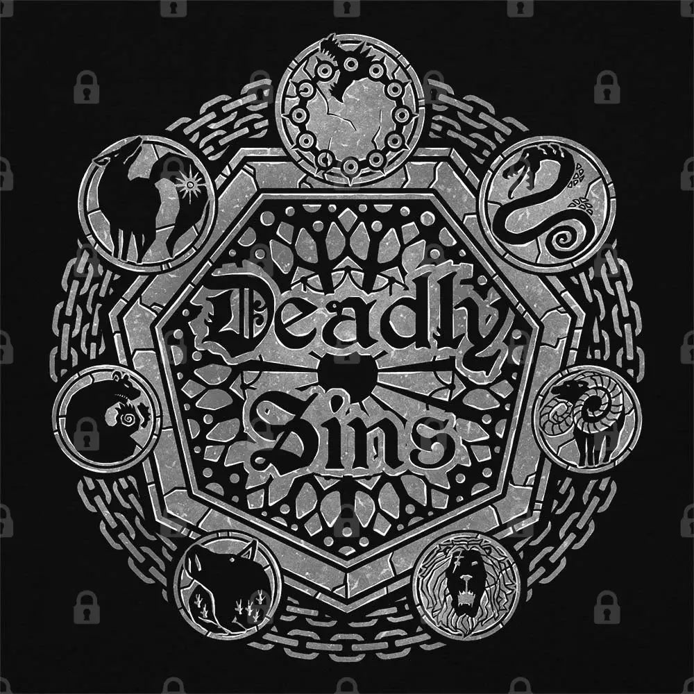 Seven Deadly Sins Shield T-Shirt | Anime T-Shirts