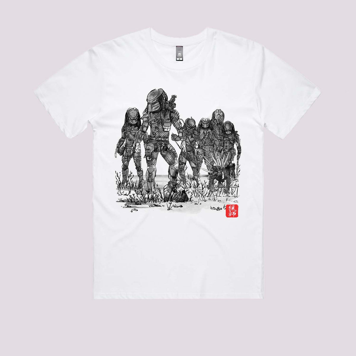 Seven Hunters Sumi-e Graphic Tee
