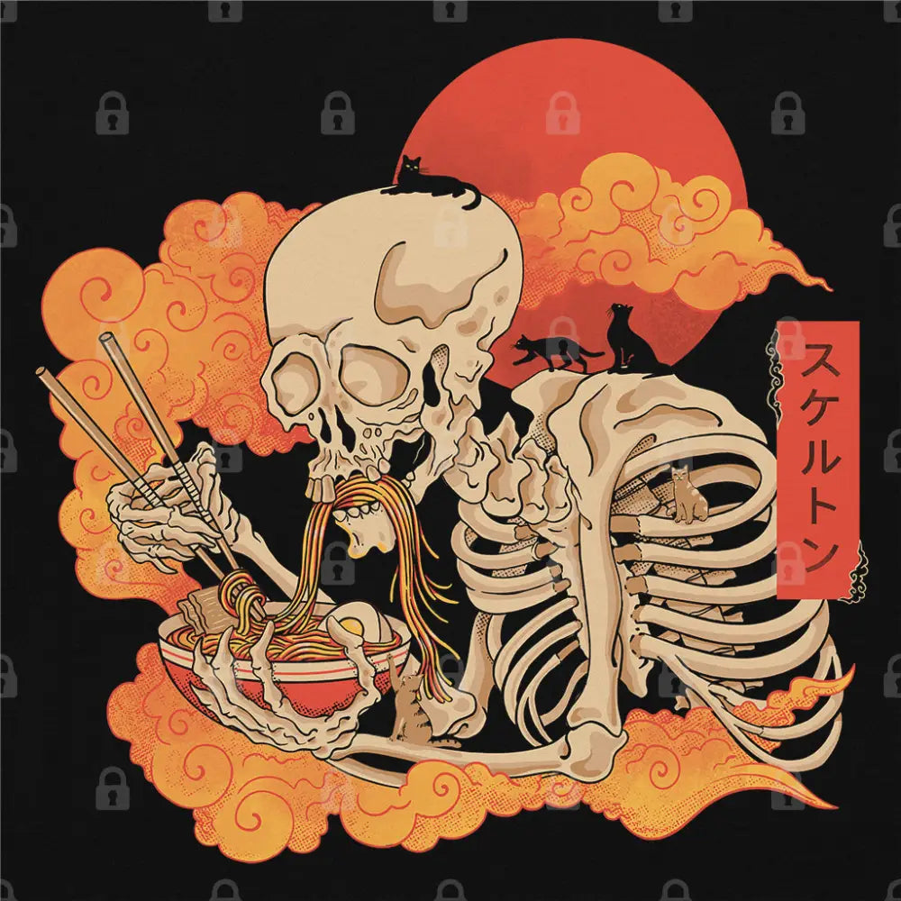 Shinigami Ramen and Cats T-Shirt - Limitee Apparel
