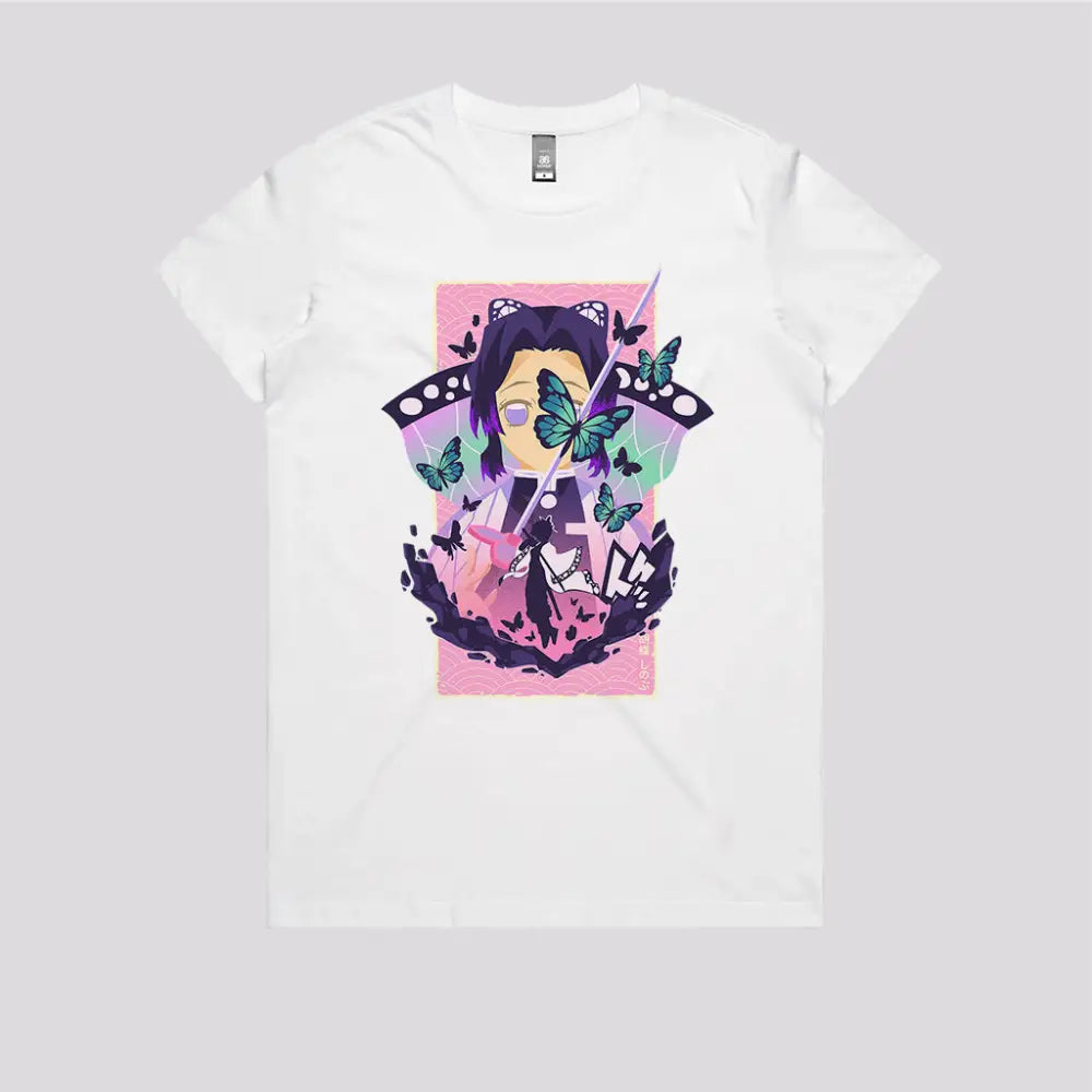 Shinobu Butterfly T-Shirt | Anime T-Shirts