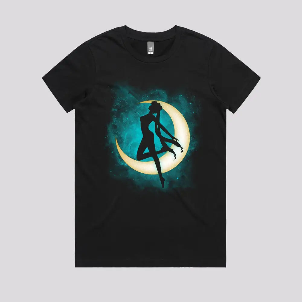 Silhouette Under The Moon T-Shirt | Anime T-Shirts