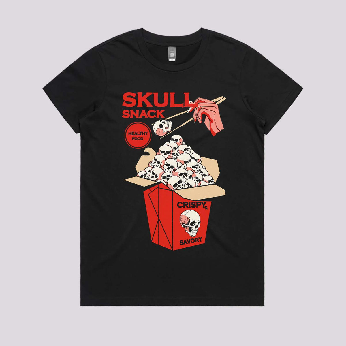 Skull Snack T-Shirt | Funny Horror T-Shirts Online