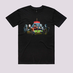 Slasher Poker Graphic Tee | Horror T-Shirts Australia