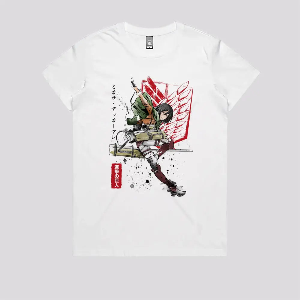 Soldier Mikasa T-Shirt | Anime T-Shirts