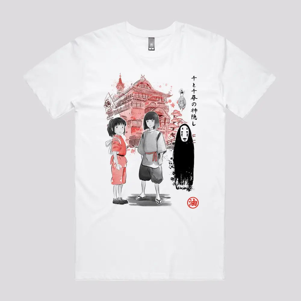 Spirited Sumi-e T-Shirt | Anime T-Shirts