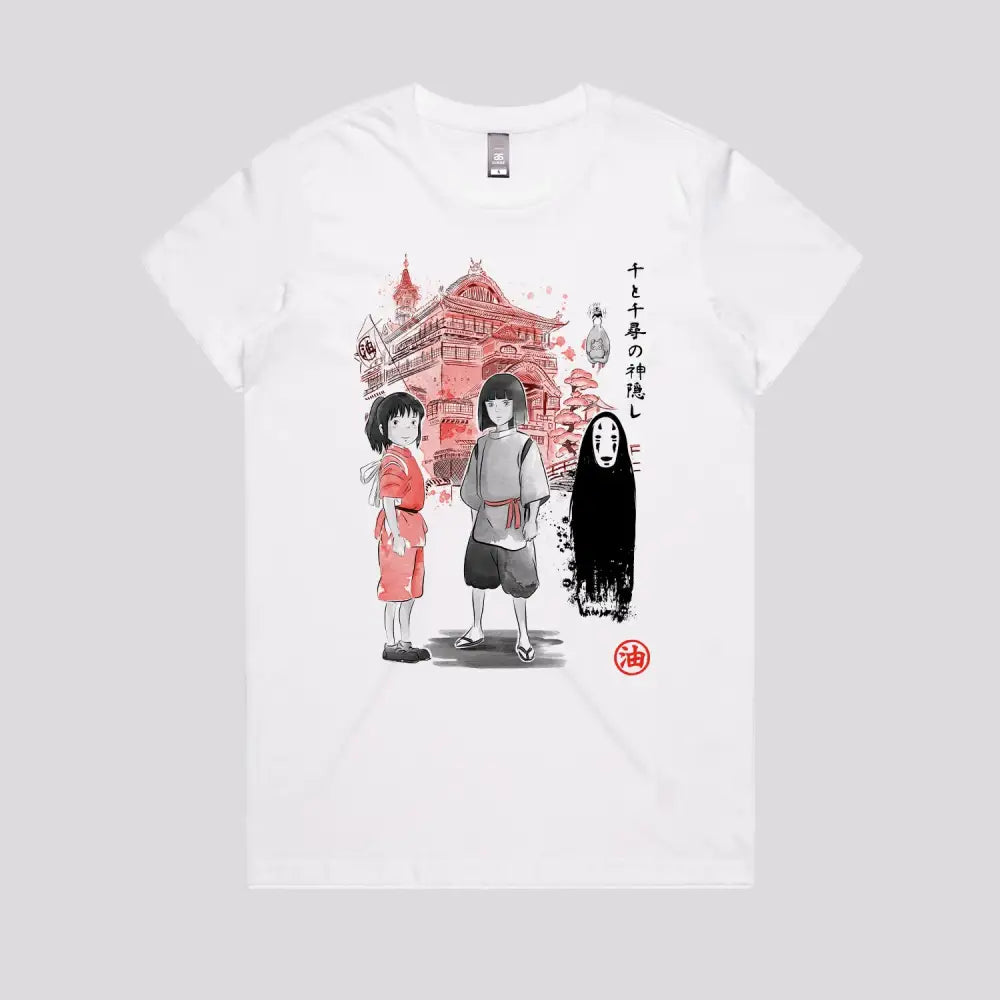 Spirited Sumi-e T-Shirt | Anime T-Shirts