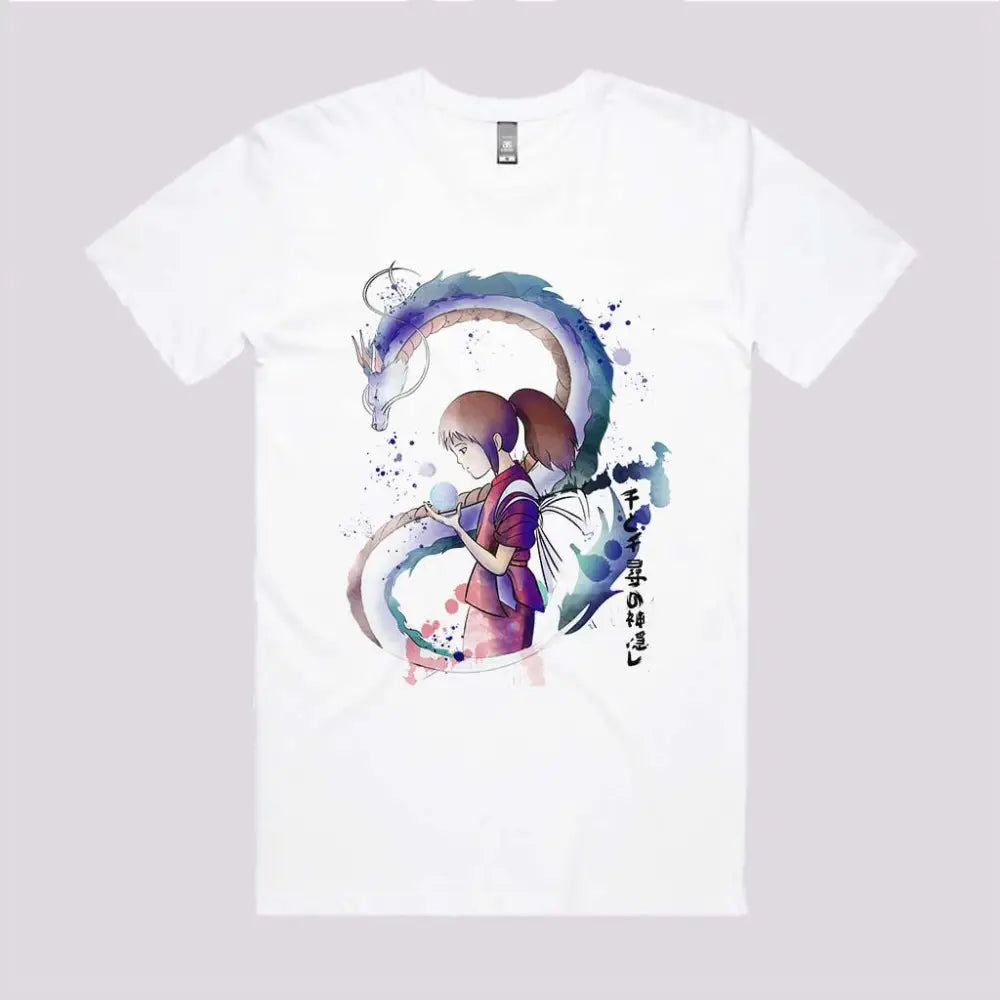 Spirited Watercolor T-Shirt | Anime T-Shirts