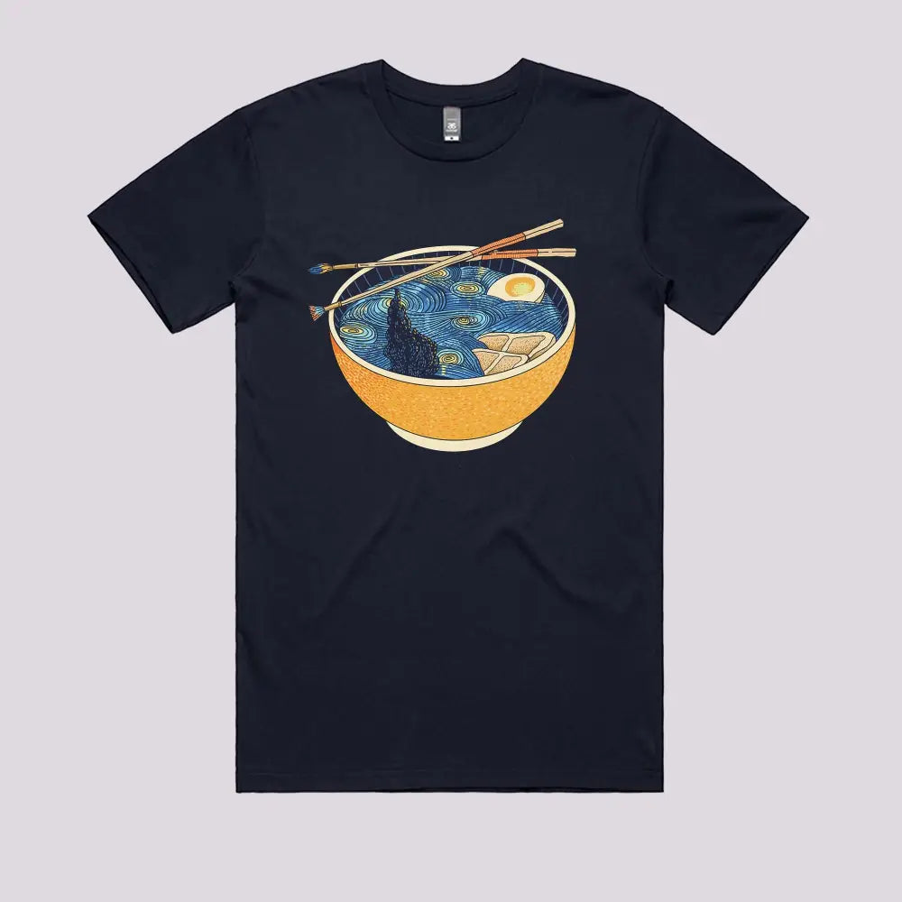 Starry Night Ramen T-Shirt - Limitee Apparel