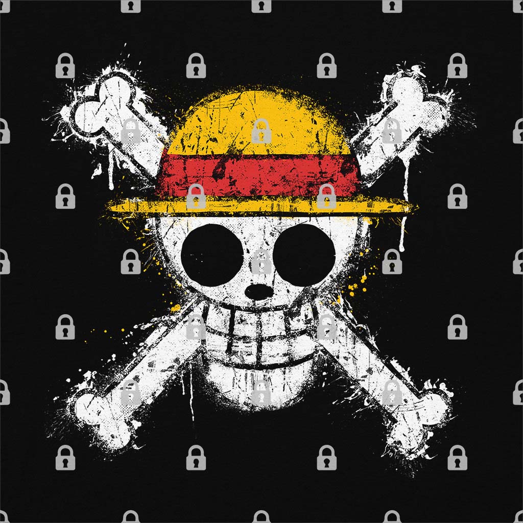 Strawhat Pirate Skull T-Shirt