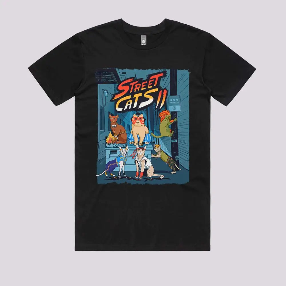 Street Cats Fighter T-Shirt Adult Tee