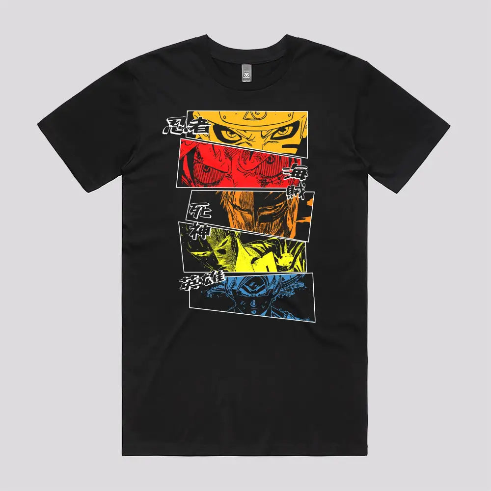 Strongest Heroes T-Shirt | Anime T-Shirts