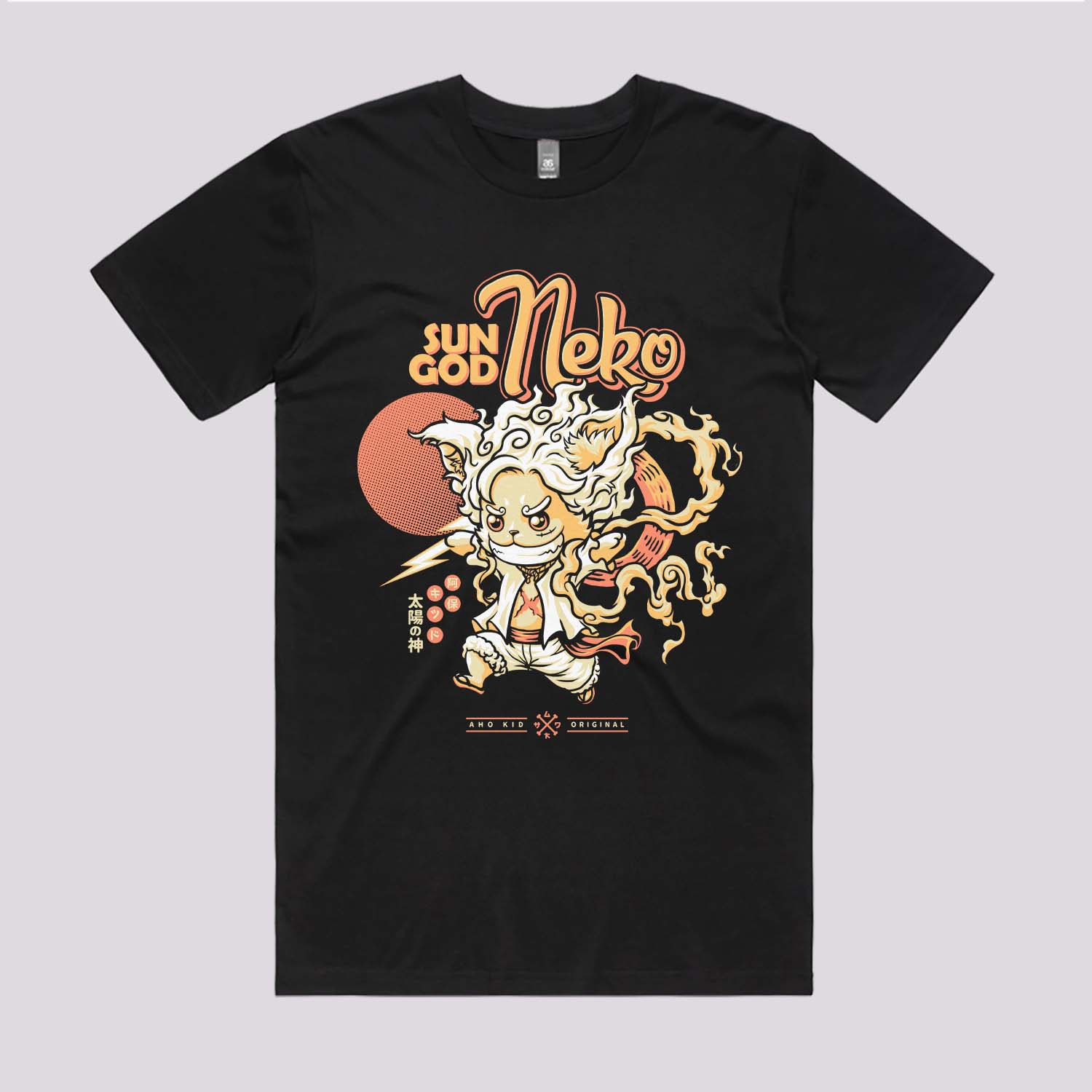 Sun God Neko T-Shirt | Anime T-Shirts