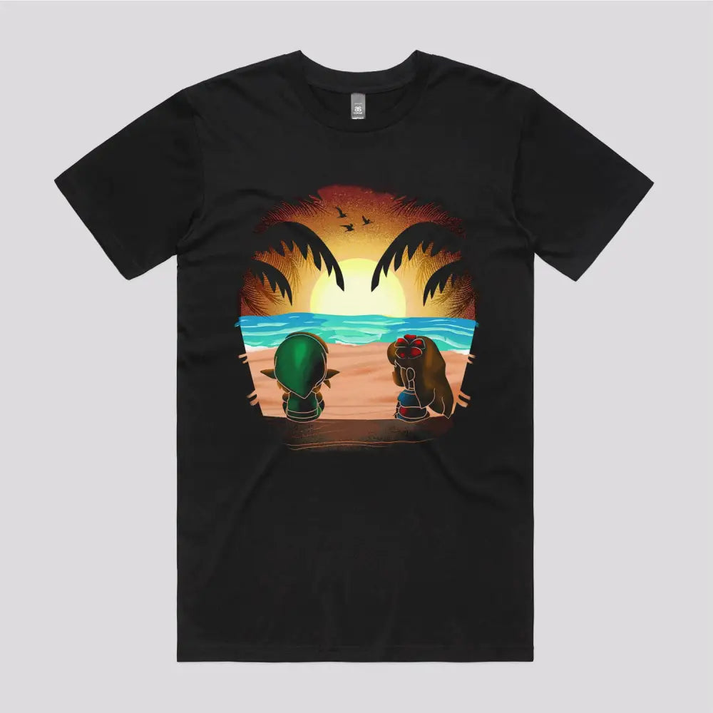 Sunset On Dream Island T-Shirt - Limitee Apparel
