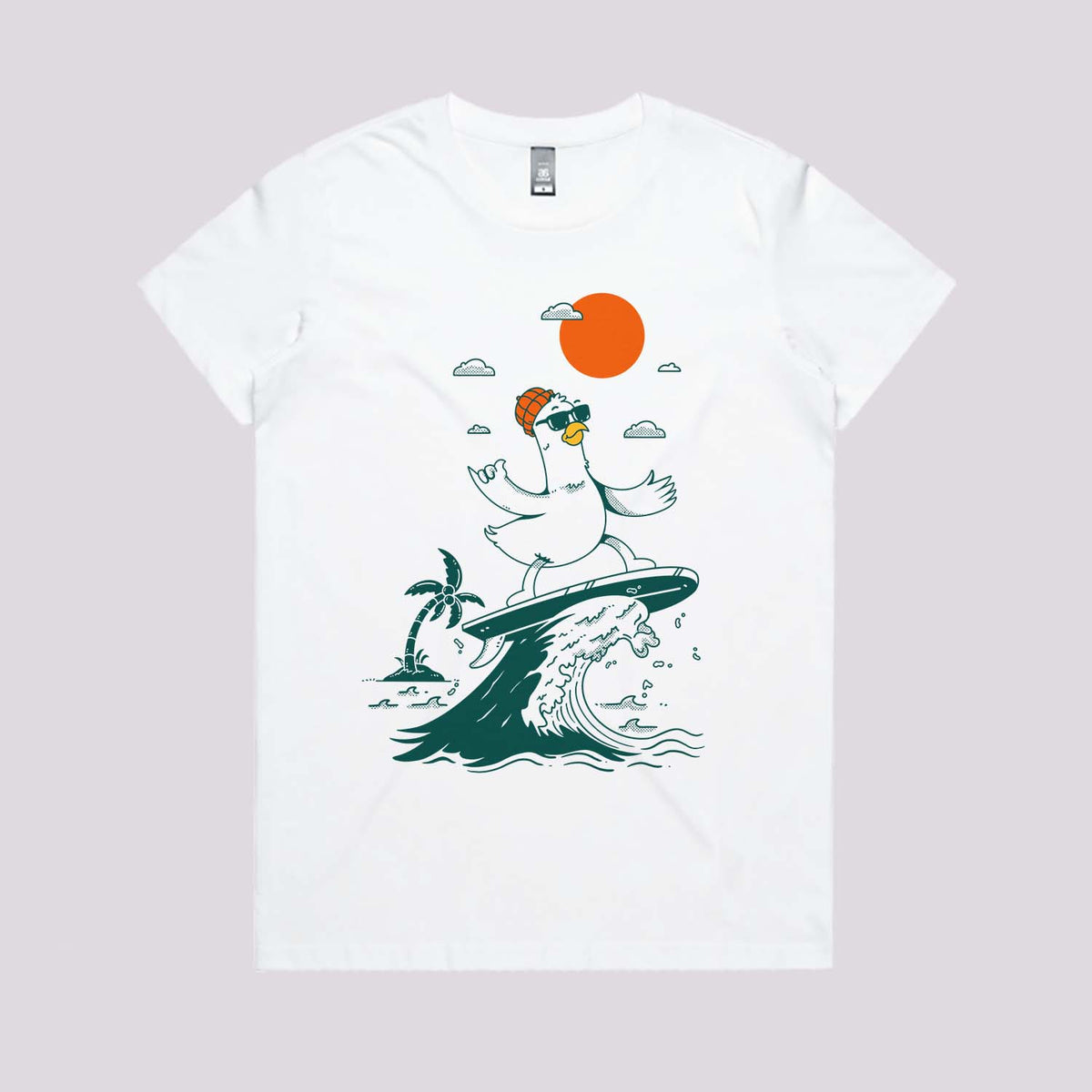 Surf Bird T-Shirt | Funny T-Shirts Australia