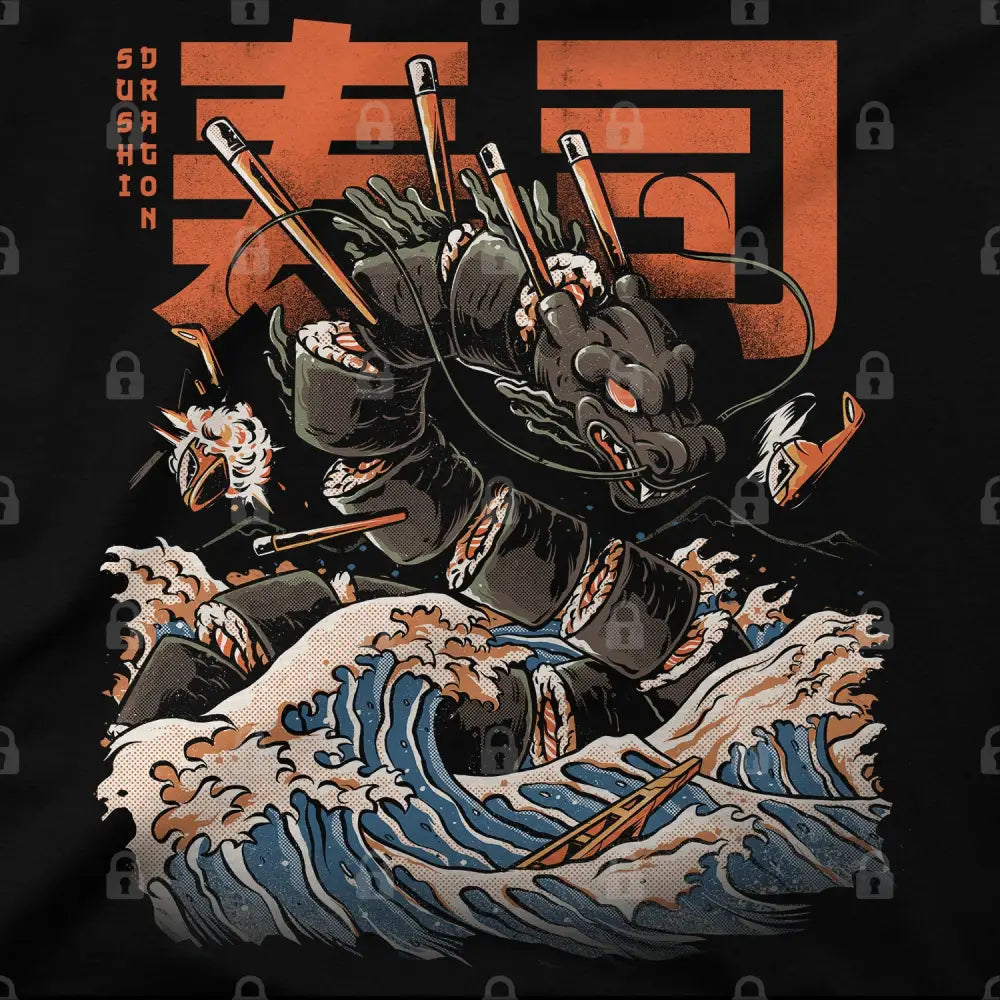 Sushi Dragon T-Shirt - Limitee Apparel