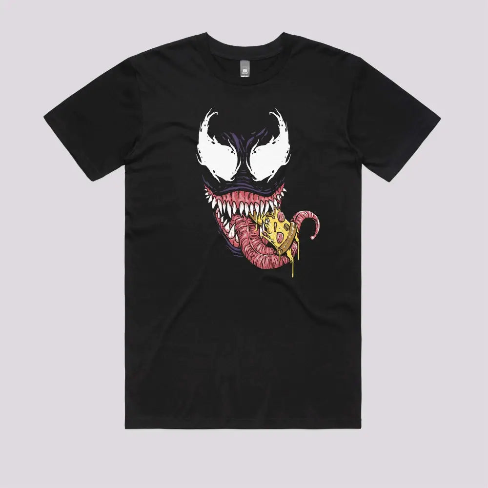 Symbiote Pizza T-Shirt | Pop Culture T-Shirts