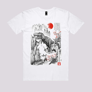 T-Rex in Japan Graphic Tee | Japanese Art T-Shirts Australia