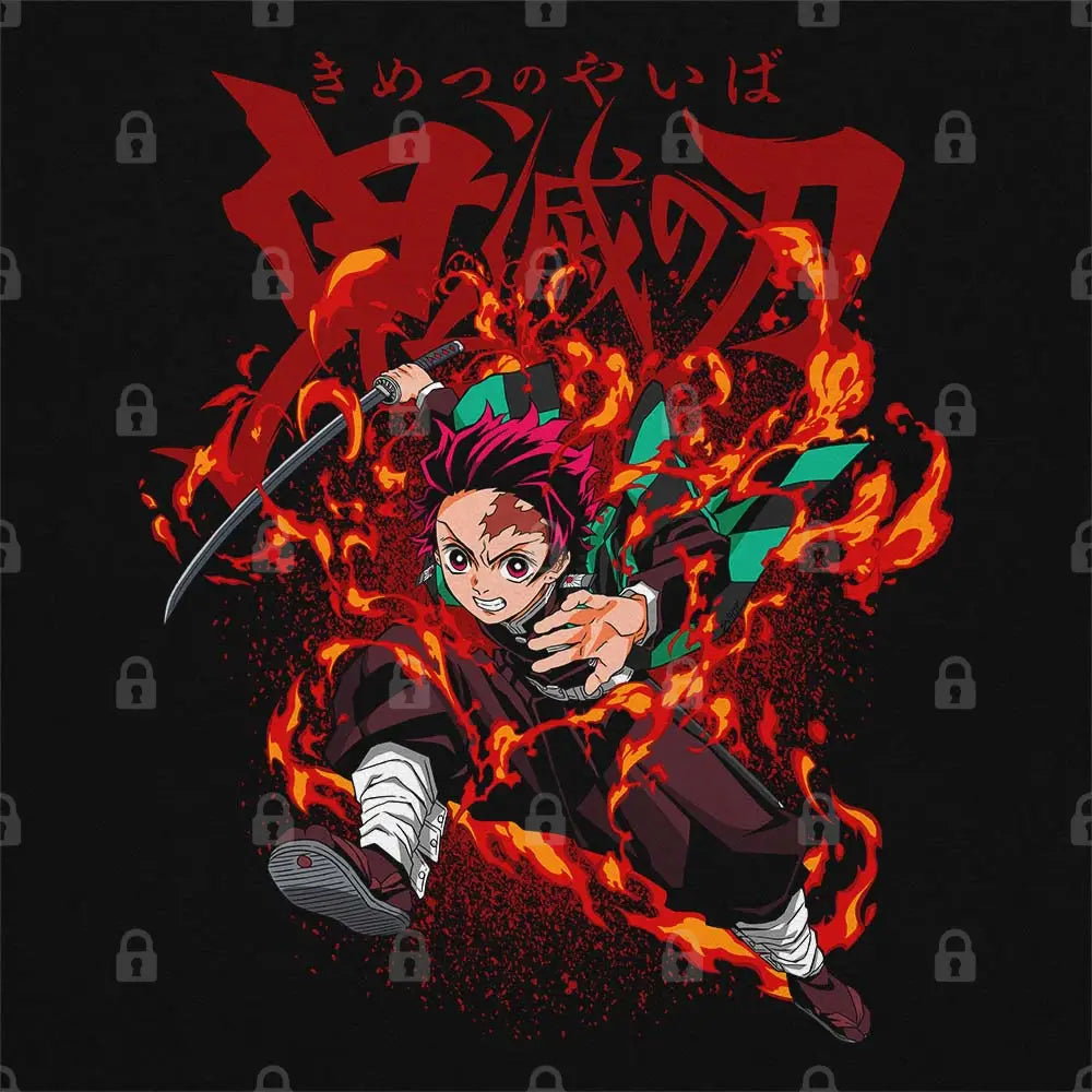 Tanjiro Fire Breathing Hoodie | Anime T-Shirts