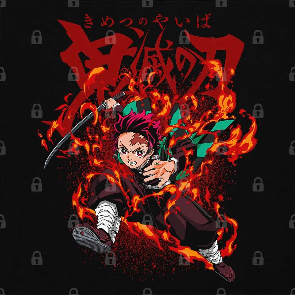 Tanjiro Fire Breathing T-Shirt | Anime T-Shirts