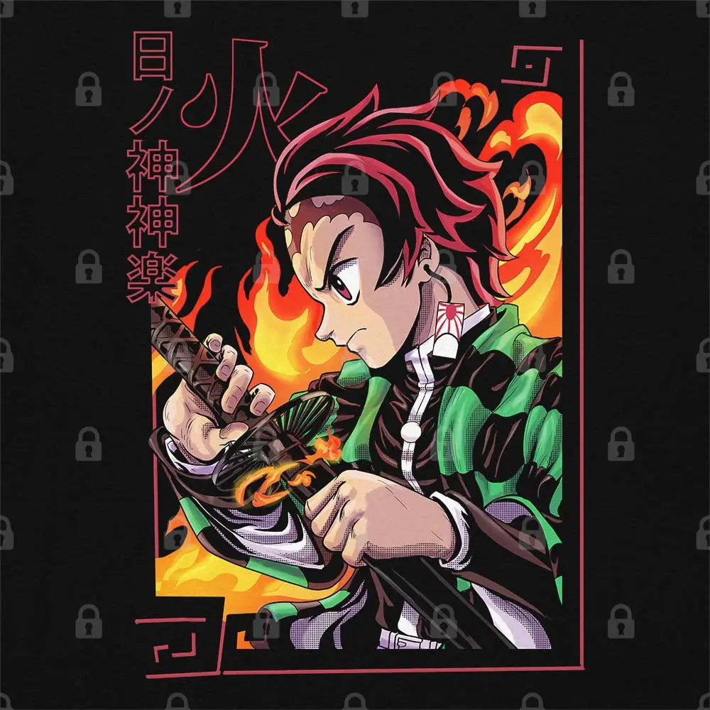 Tanjiro Fire T-Shirt | Anime T-Shirts