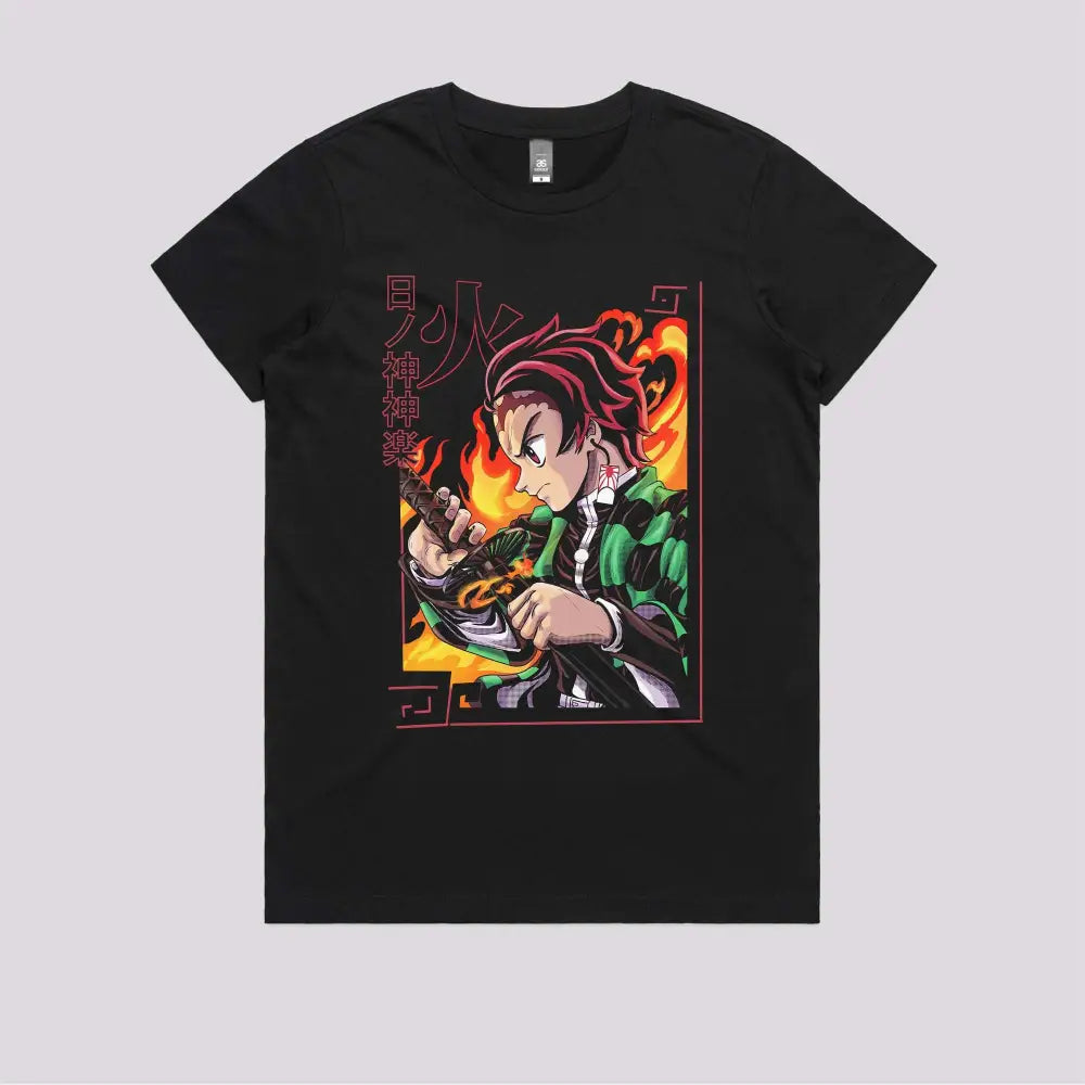 Tanjiro Fire T-Shirt | Anime T-Shirts