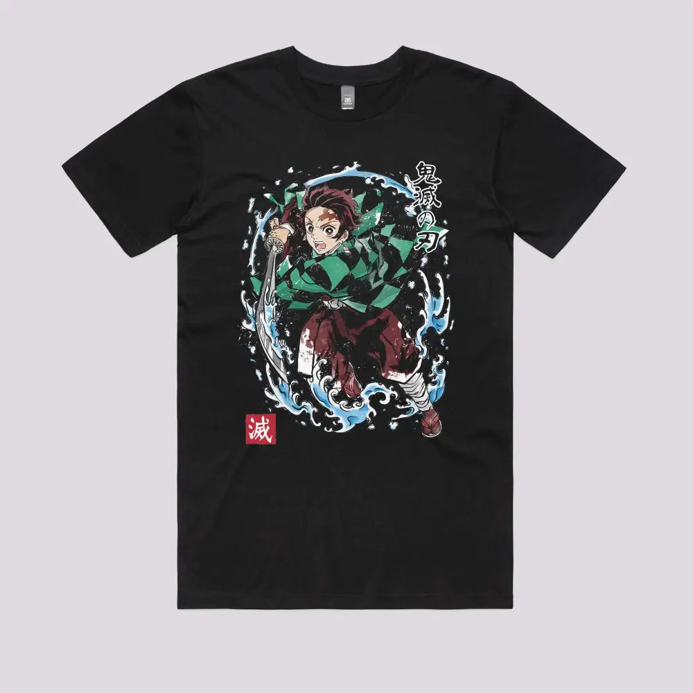 Tanjiro Sumi-e T-Shirt | Anime T-Shirts