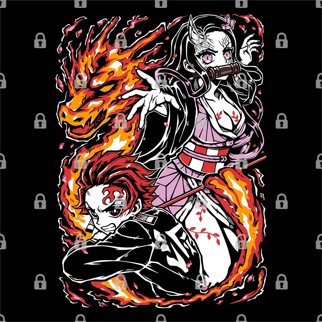 Tanjiro and Nezuko Graphic Tee