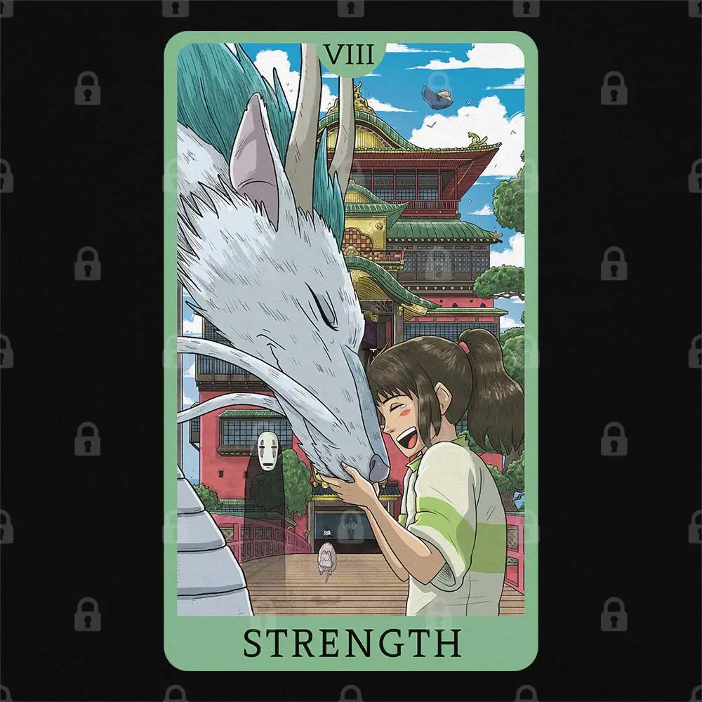 Tarot Ghibli Strength T-Shirt | Anime T-Shirts