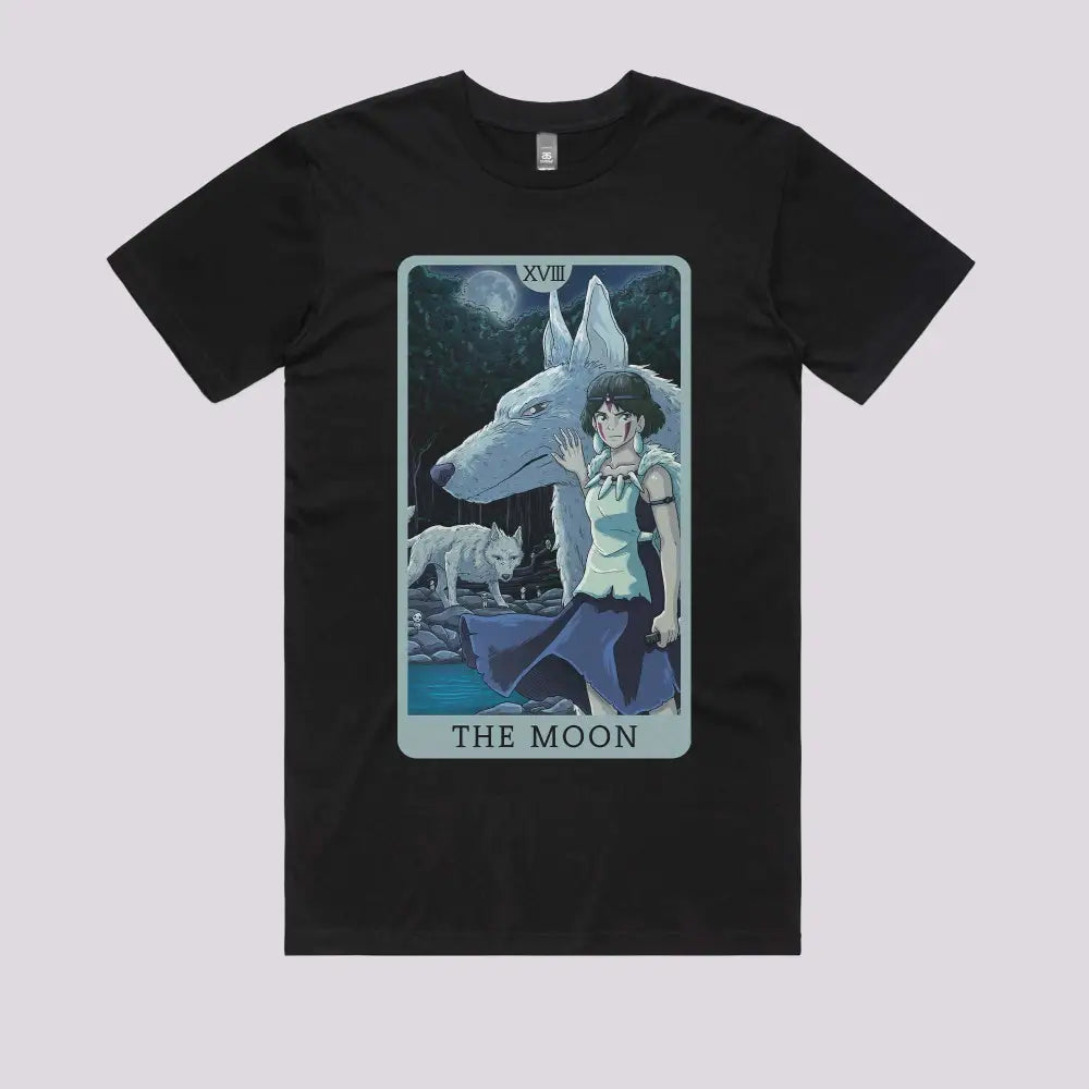 Tarot Ghibli The Moon T-Shirt | Anime T-Shirts