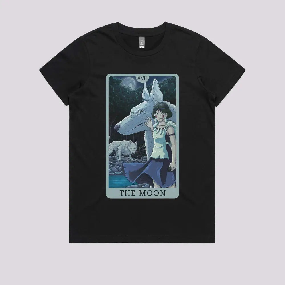 Tarot Ghibli The Moon T-Shirt | Anime T-Shirts