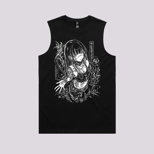 Tattooed Anime Girl Graphic Tee