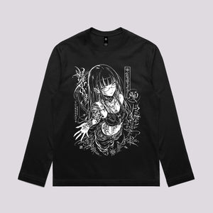 Tattooed Anime Girl Graphic Tee