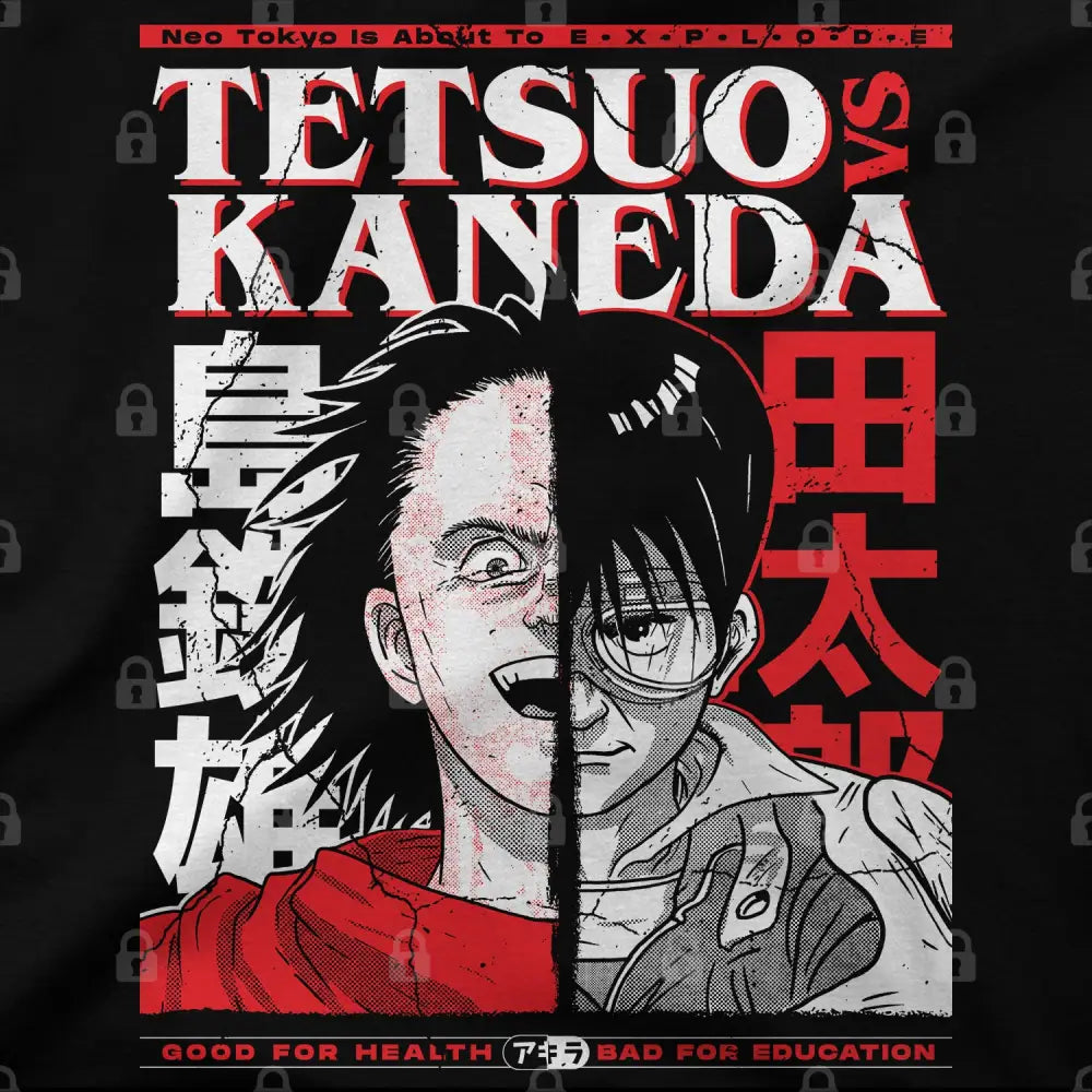 Tetsuo versus Kaneda T-Shirt | Anime T-Shirts