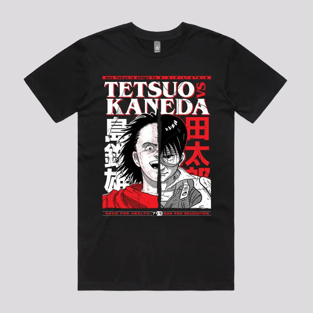 Tetsuo versus Kaneda T-Shirt | Anime T-Shirts