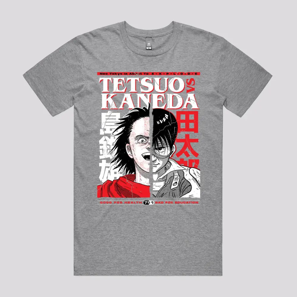 Tetsuo versus Kaneda T-Shirt | Anime T-Shirts