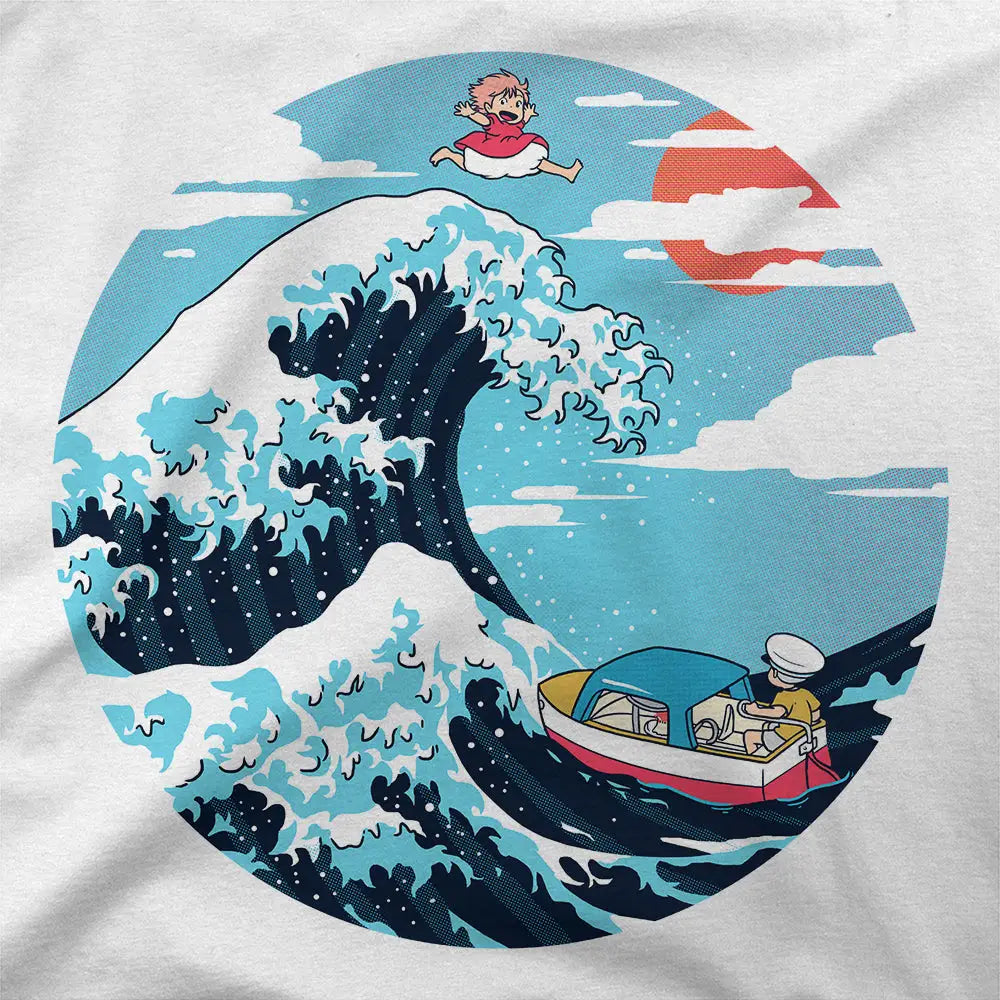 The Great Wave of Ponyo T-Shirt | Anime T-Shirts
