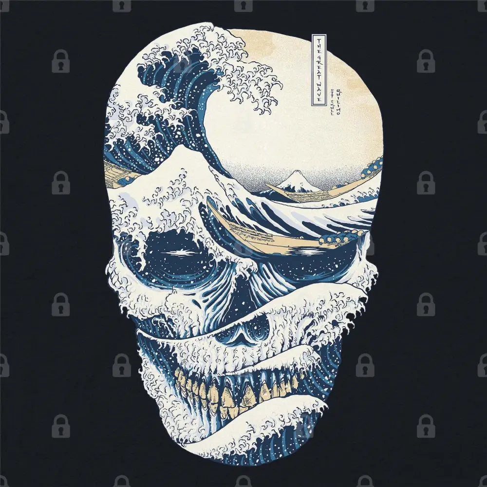 The Great Wave off Skull T-Shirt - Limitee Apparel