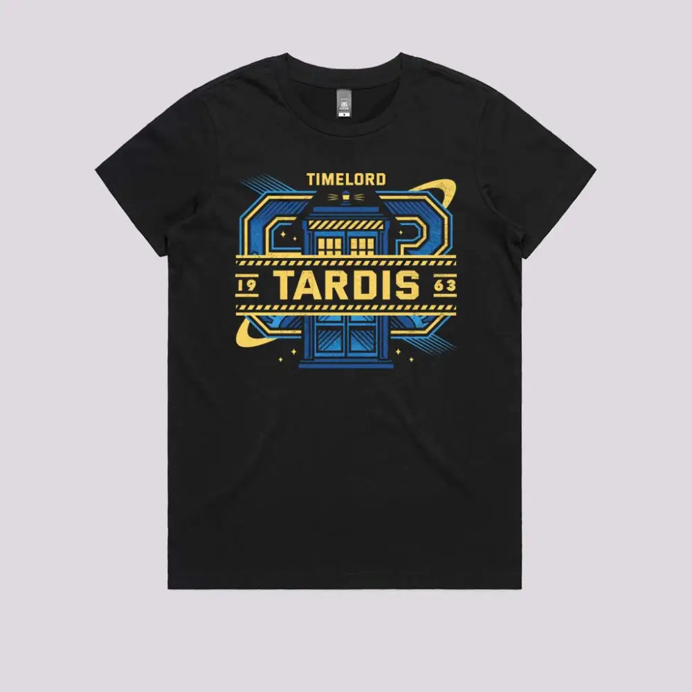 The Space Phone Box T-Shirt Womens / Black Xs Adult Tee