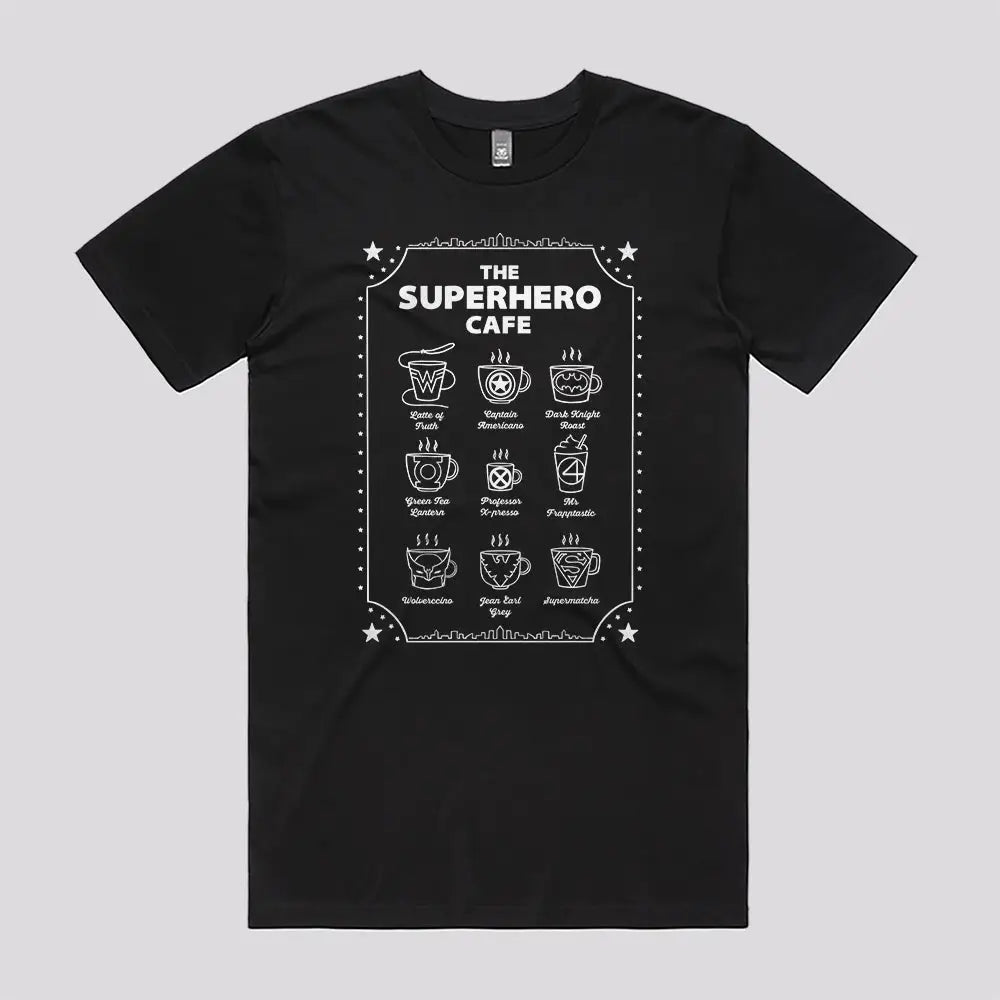 The Superhero Cafe T-Shirt | Pop Culture T-Shirts