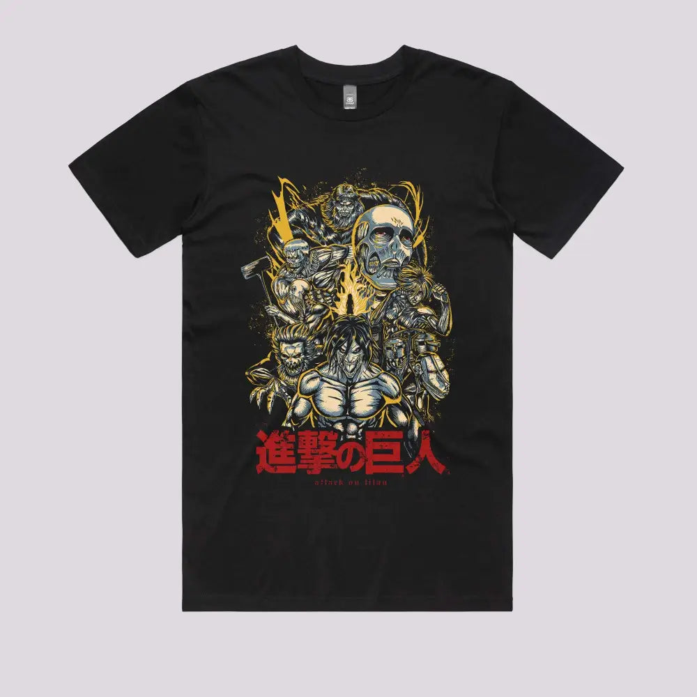 The Titans Attack T-Shirt | Anime T-Shirts