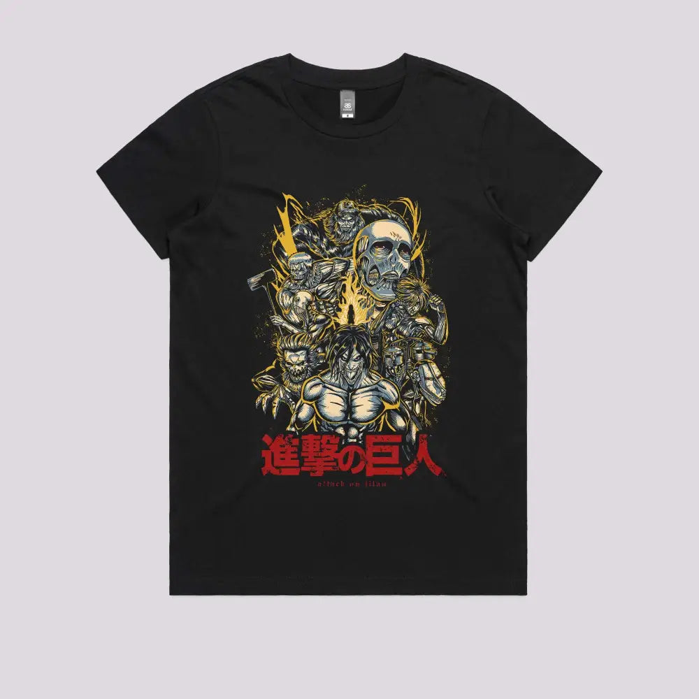 The Titans Attack T-Shirt | Anime T-Shirts