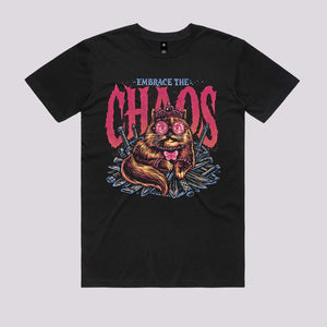 The Cat and The Chaos T-Shirt | Cat T-Shirt | Black | XS to 5XL