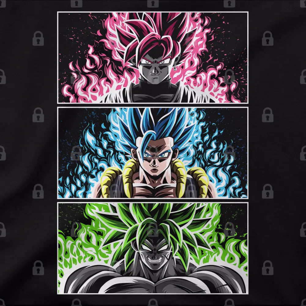 Three Warriors T-Shirt | Anime T-Shirts