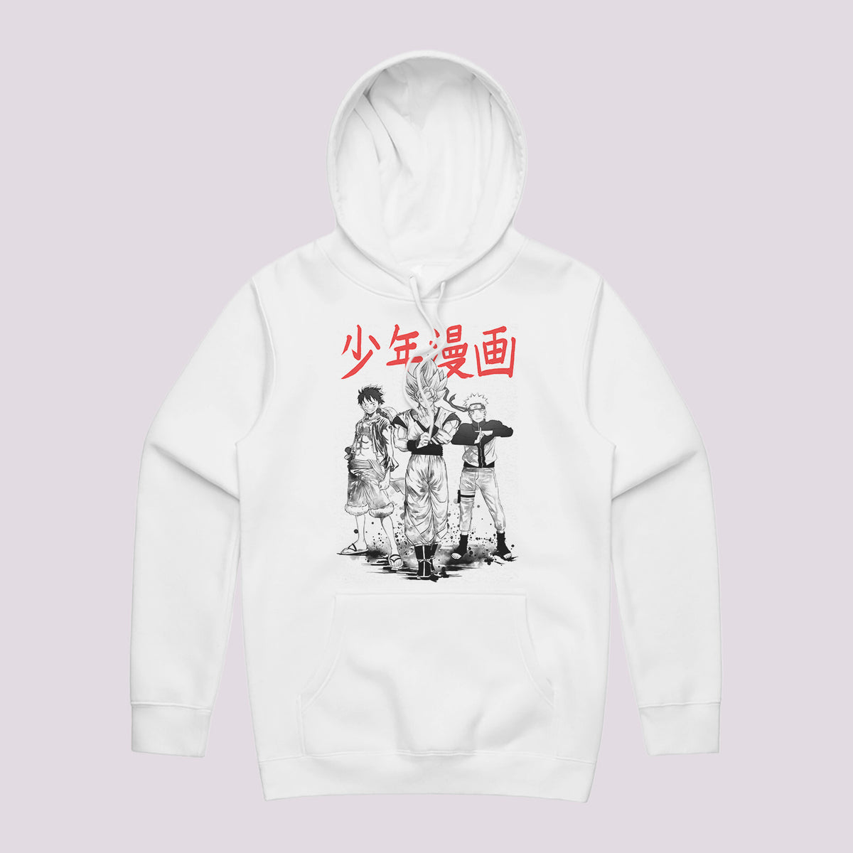 Three Anime Heroes Graphic Hoodie | Anime Hoodie Australia