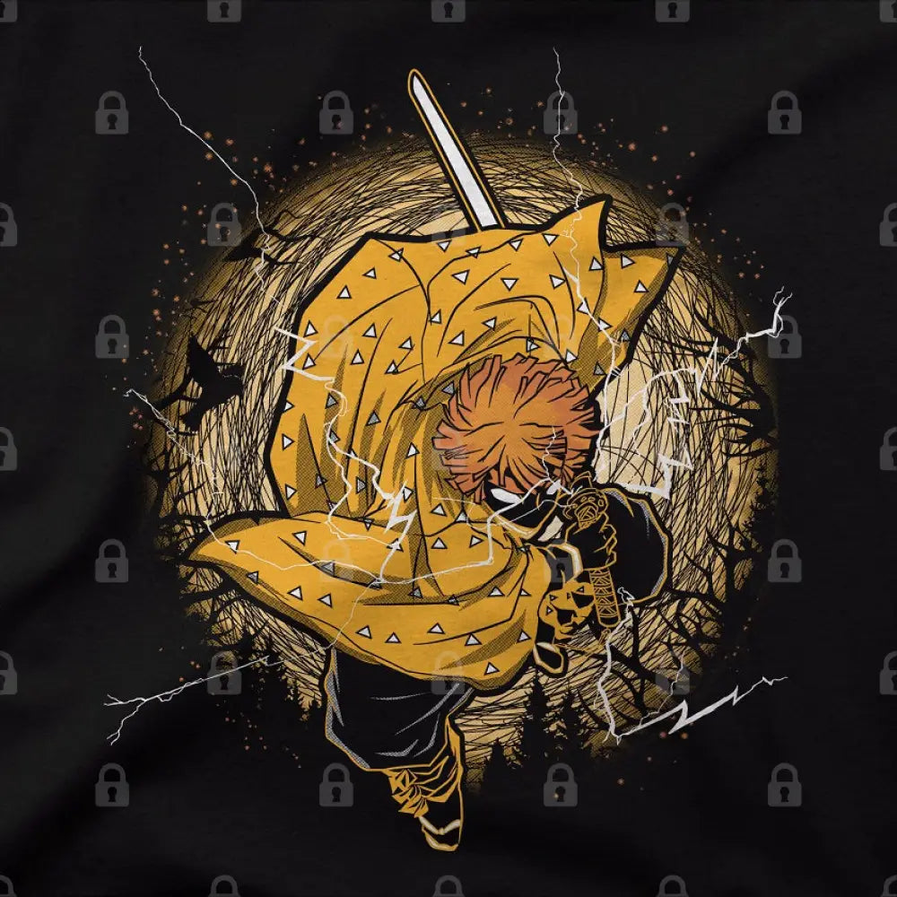 Thunder Breathing Sleeping Zenitsu T-Shirt | Anime T-Shirts