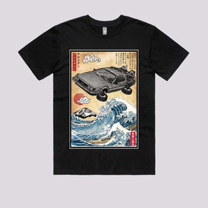 Time Machine Woodblock T-Shirt