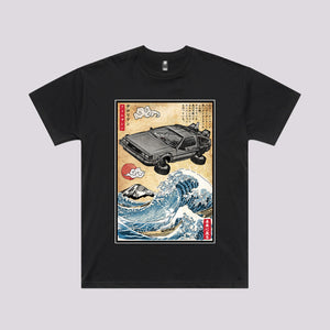 Time Machine Woodblock T-Shirt