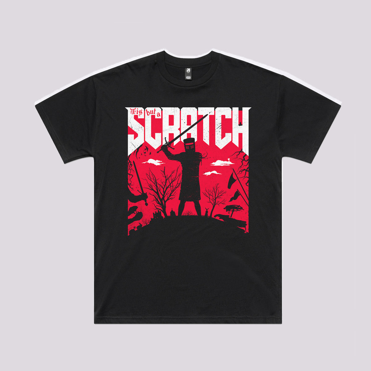 Tis But Scratch Oversized T-Shirt | Cool Graphic Tees Australia