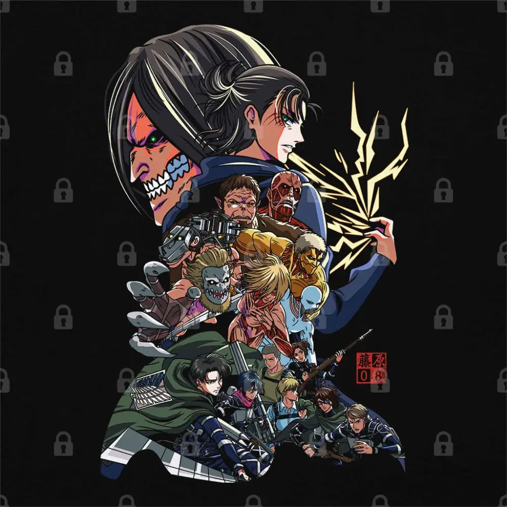 Titans Art T-Shirt | Anime T-Shirts