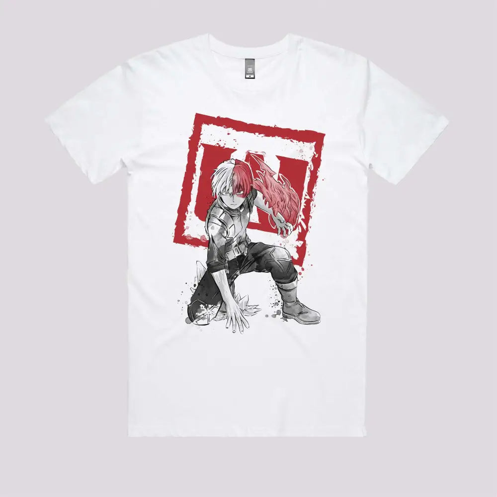 Todoroki Sumi-e T-Shirt | Anime T-Shirts